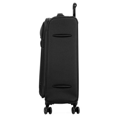 Mala Média 23 kg Poliéster 4 Rodas 23" Edimburgo Preta M / Preto