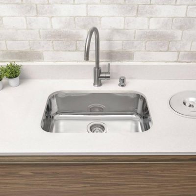 Cuba de Embutir para Pia Cozinha Tramontina 56x34cm Inox Alto Brilho Lavínia 56 BL