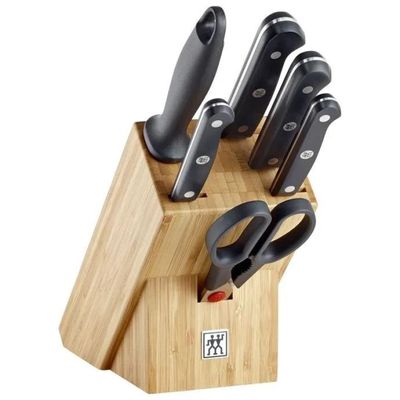 Bloco de Facas Zwilling Bambu Gourmet 7 Peças para Cozinha Funcional e Moderna