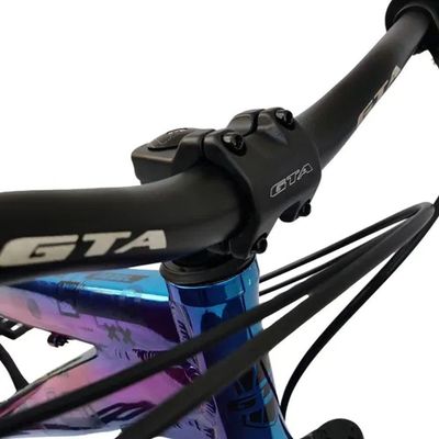Bicicleta Aro 26 Freeride Gta Rebel Camaleão 1x7v Câmbio Shimano