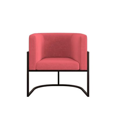 Kit Sofá 2 Lugares + 2 Poltronas Para Recepção Balaqui Rosa