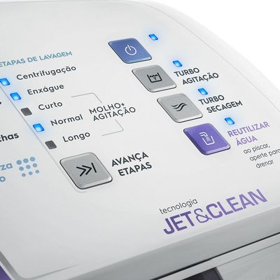 Máquina de Lavar Electrolux 8,5kg Branca Turbo Economia com Jet&Clean e Filtro Fiapos (LAC09) 220V