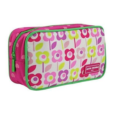 Estojo Tamanho Médio Rosa Sapeka Jacki Design Fúcsia - Floral Pink Mochila