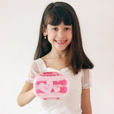 Kit Mochila Escolar Pote Para Lanche E Garrafa 460ml Infantil Pink