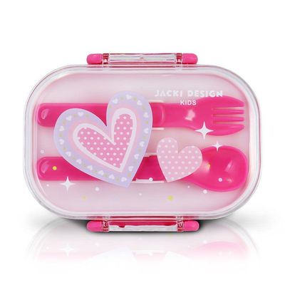Kit Mochila Escolar Pote Para Lanche E Garrafa 460ml Infantil Pink