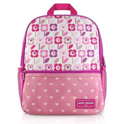 Conjunto Estojo Tamanho Médio Rosa Sapeka E Mochila Sapeka Floral Rosa Mochila
