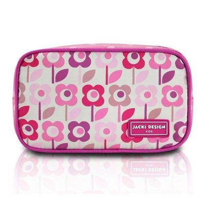 Conjunto Estojo Tamanho Médio Rosa Sapeka E Mochila Sapeka Floral Rosa Mochila