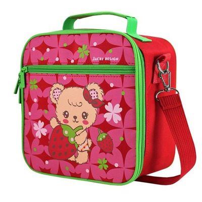 Conjunto Lancheira Térmica Filhotinho E Pote Para Lanche De 4 Peças Vermelho