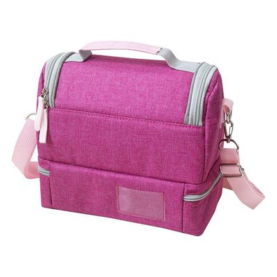 Conjunto Lancheira Térmica Com Pote Para Lanche 450ml E Garrafa 550ml Pink