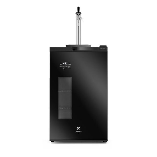 Cervejeira Home Bar Electrolux Frost Free 100L com Torre de Chopp e Porta de Vidro Preta (EB10C) 127V