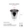 Balde de Gelo Inox e Colher Bailarina Drinks Bar Bartender