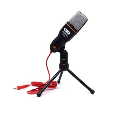 Microfone Condensador Knup Kp-917 de Mesa Com Tripé e cabo P2