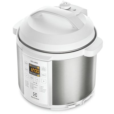 Panela de Pressão Elétrica Electrolux por Rita Lobo 6L Branca Experience Digital (PCC21) 127V
