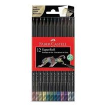 Lápis De Cor Ecolápis Supersoft 120712softmet 12 Cores Metálicas - Faber Castell