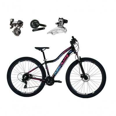 Bicicleta Aro 29 Absolute Hera Câmbios Shimano Altus 24v Alumínio Freio Hidráulico Garfo C-trava preto Tam: 15