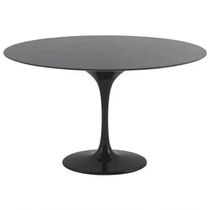 Mesa De Jantar Tulipa Saarinen Redonda 90cm - Laqueada Preto