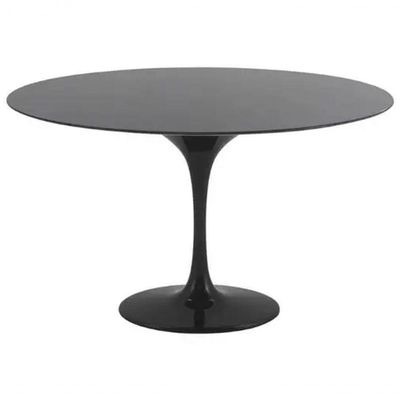 Mesa De Jantar Tulipa Saarinen Redonda 90cm - Laqueada Preto