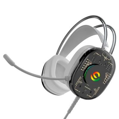 Headset Gamer com Fio Fone de Ouvido Profissional RGB - Gamer Over-Ear com Conexão P2 + USB