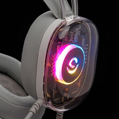 Headset Gamer com Fio Fone de Ouvido Profissional RGB - Gamer Over-Ear com Conexão P2 + USB