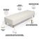 Kit 02 Puffs Decorativo Sala de Estar Bali W01 Pés Palito 190x60cm Linho Champagne - Lyam Decor