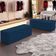 Puff Decorativo Living Sala de Estar 195 cm Roma W01 Suede Azul Marinho - Lyam