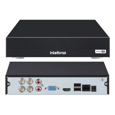 Kit Cftv 4 Câmeras Segurança Dome Ir Dvr Mhdx 1004c Intelbras