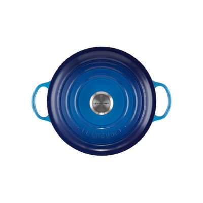 PANELA MARMITA LE CREUSET SIGNATURE FERRO ESMALTADO 26CM AZURE BLUE 21114262200430