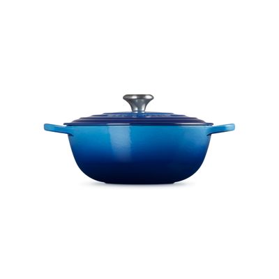 PANELA MARMITA LE CREUSET SIGNATURE FERRO ESMALTADO 26CM AZURE BLUE 21114262200430