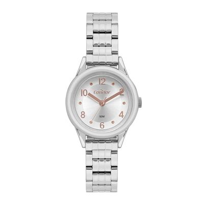Relógio Condor Feminino Ref: Co2035nar/4k Casual Prateado