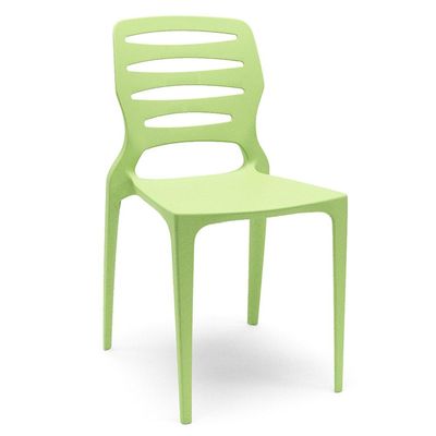 Kit 02 Cadeiras Para Cozinha Área Gourmet Jardim Empilhável Larsen P03 Verde Claro - Lyam Decor