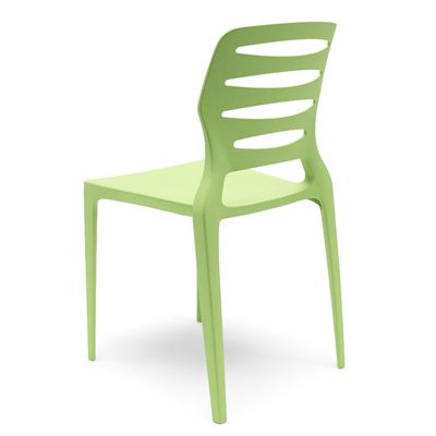 Kit 02 Cadeiras Para Cozinha Área Gourmet Jardim Empilhável Larsen P03 Verde Claro - Lyam Decor