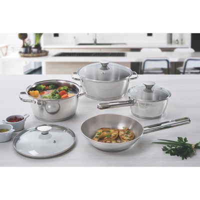 Frigideira Tramontina Allegra Aço Inox com Fundo Triplo 20 cm 1,30 L