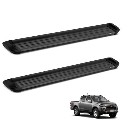 Estribo Lateral S10 2012 A 2025 My Trip Aluminio Preto Keko