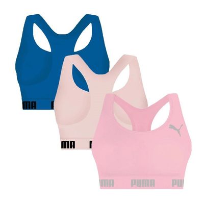 Kit 3 Tops Puma Nadador Sem Costura Feminino GG