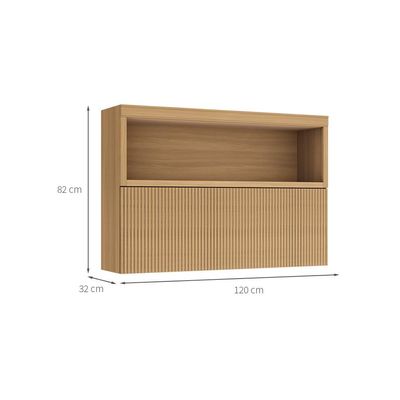 Armário Aéreo Marquesa 100% MDF 1 Porta Nature 120 cm