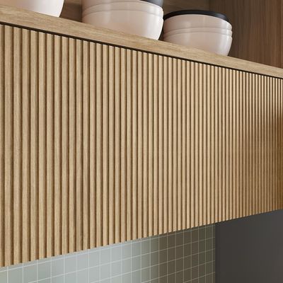 Armário Aéreo Marquesa 100% MDF 1 Porta Nature 120 cm