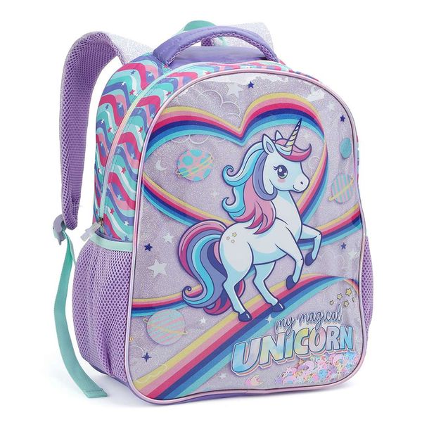 Mochila Infantil Fem Unicórnio Mi43244 - Seanite