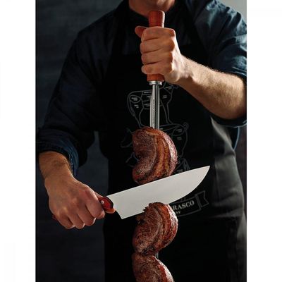 Espeto para Churrasco Tramontina com Lamina em Aço Inox e Cabo de Madeira 75 cm