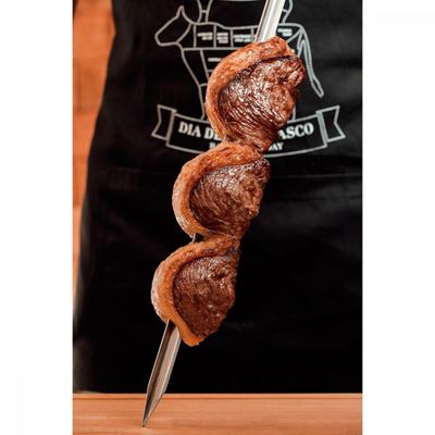 Espeto para Churrasco Tramontina com Lamina em Aço Inox e Cabo de Madeira 75 cm