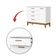 Comoda Sapateira Flip 1 Porta 4 Gavetas Branco Fosco