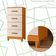 Comoda Mobi 4 Gavetas Cinamomo Com Off White - Albatroz