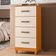Comoda Mobi 4 Gavetas Cinamomo Com Off White - Albatroz