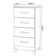 Comoda Mobi 4 Gavetas Cinamomo Com Off White - Albatroz