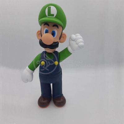 Boneco Action Figure Luigi Articulado Colecionável Grande Super Size 23cm - Super Mario World