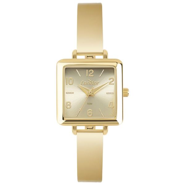 Relógio Condor Feminino Ref: Co2035nke/5x Retangular Bracelete Dourado
