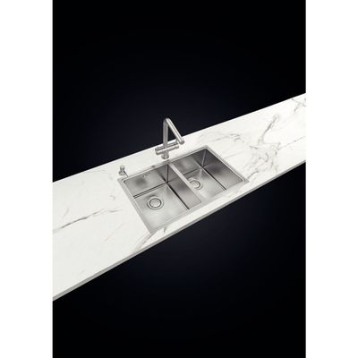 CUBA TRAMONTINA DUPLA DESIGN COLLECTION EM AÇO INOX QUADRUM 77X46 94009/103