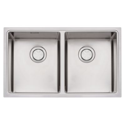 CUBA TRAMONTINA DUPLA DESIGN COLLECTION EM AÇO INOX QUADRUM 77X46 94009/103