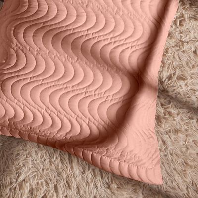 Porta Travesseiro Avulso 70cm x 50cm Com Debrum 1 Peça Laura Matelado  Toque 400 Fios 100% Poliéster - Rosê