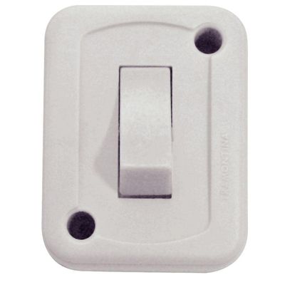 Interruptor de Sobrepor com 1 Tecla Simples 10 A 250 V Tramontina Branco