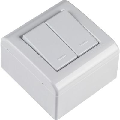 Caixa de Sobrepor com 2 Interruptores Simples 10 A 250 V Tramontina LizFlex Branca